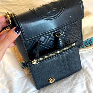 Tury Burch card/coin case hand bag Fleming mini bag